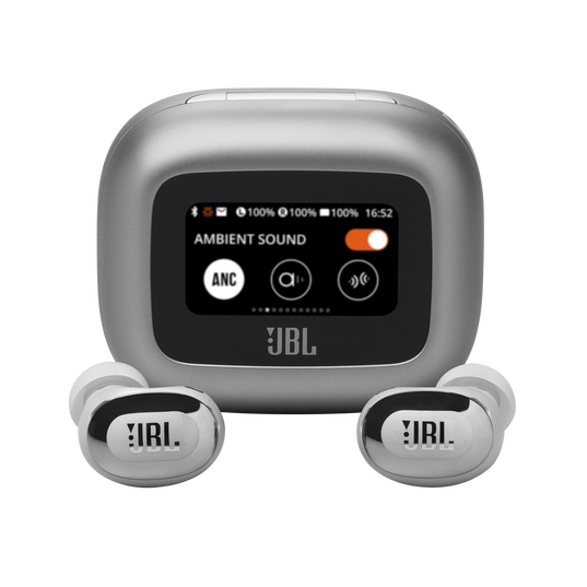 JBL Live Buds 3 - Silver - True wireless Noise Cancelling bud-type earbuds - Hero